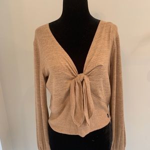 Tan Long Sleeved Top